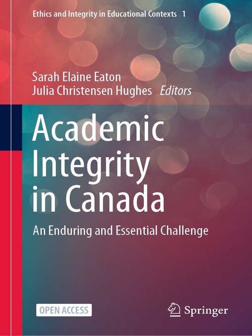 Title details for Academic Integrity in Canada by Sarah Elaine Eaton - Available